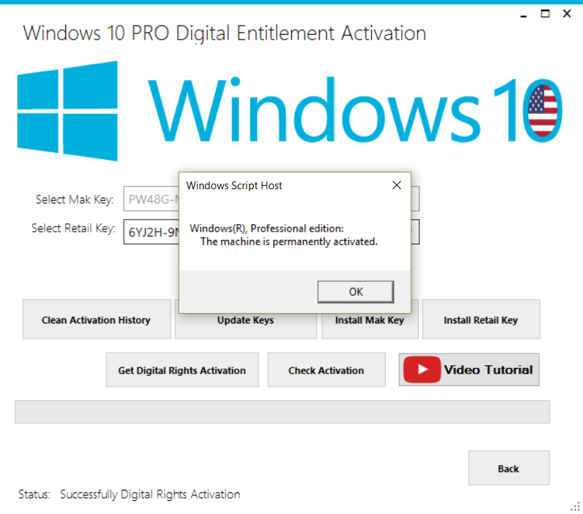 Windows 10 Permanent Activator Ultimate v1.8